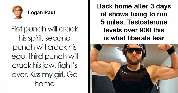 33 Posts Of People Acting Tough, Aggressive And Strong But They’re Actually Just Cringe (New Pics)