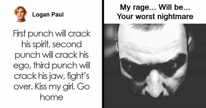 33 Posts Of People Acting Tough, Aggressive And Strong But They’re Actually Just Cringe (New Pics)