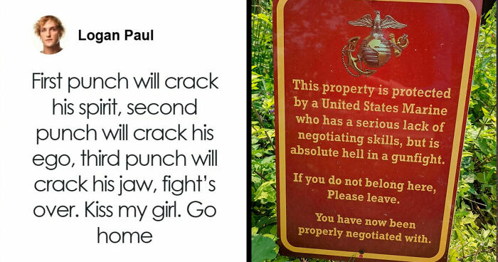 33 Posts Of People Acting Tough, Aggressive And Strong But They’re Actually Just Cringe (New Pics)