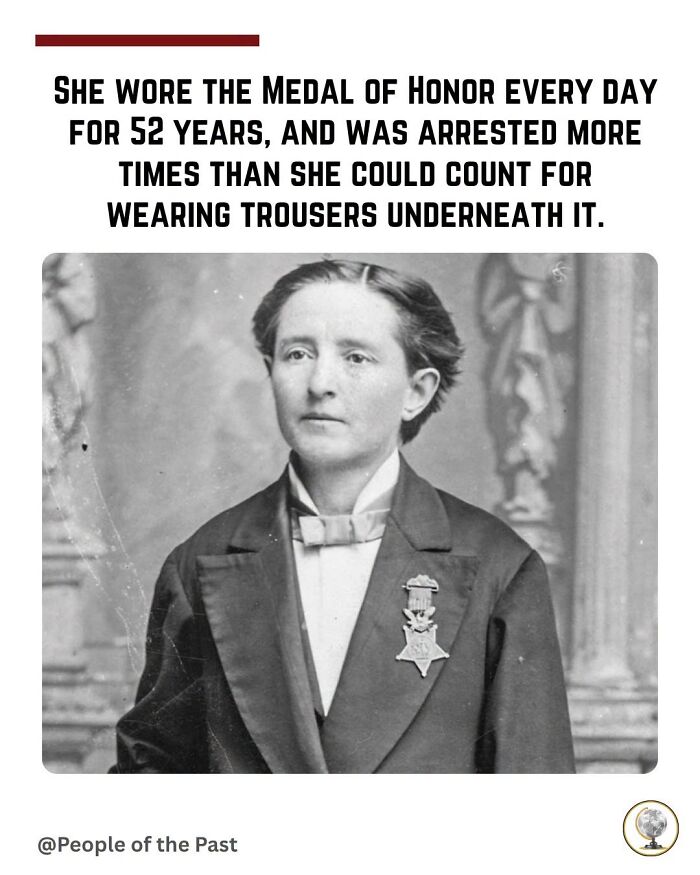 A black and white portrait of a woman wearing a medal, reflecting historical posts that feel like time travel.