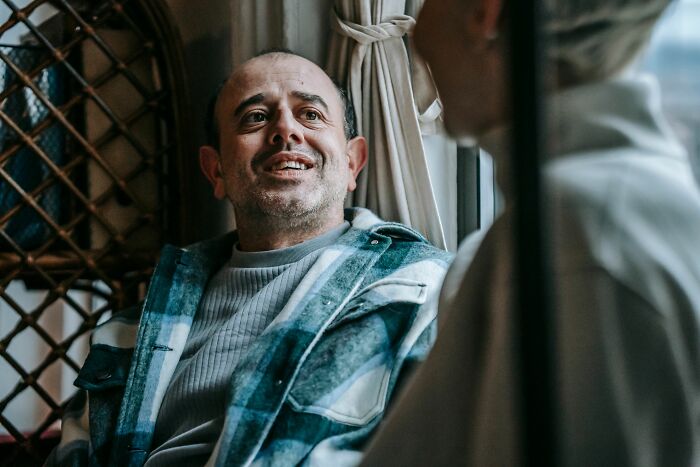 Man sharing a heartfelt moment during a conversation about cheating realization