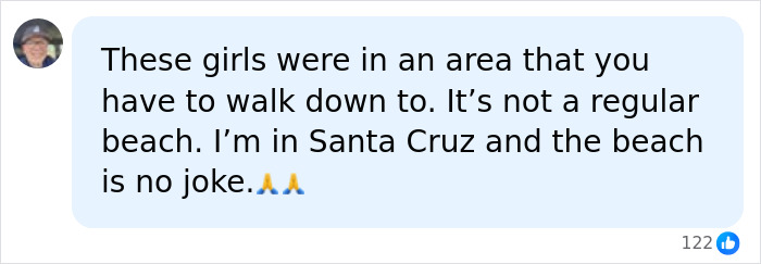 Comment about dangerous Santa Cruz beach where incident occurred Comment about dangerous Santa Cruz beach where incident occurred