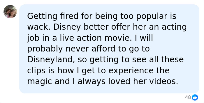 Fan hopes for acting job after Disney experience amid theme park critique Fan hopes for acting job after Disney experience amid theme park critique