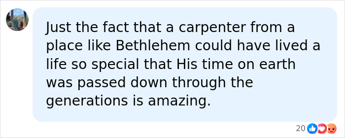 A social media comment discussing ancient Roman writings and strong evidence that Jesus was a real person. A social media comment discussing ancient Roman writings and strong evidence that Jesus was a real person.