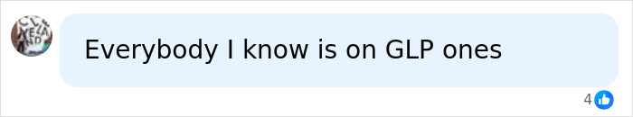 Screenshot of a comment on Shania Twain's transformation related to GLP-1 medications for beauty standards. Screenshot of a comment on Shania Twain's transformation related to GLP-1 medications for beauty standards.