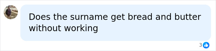 Comment asking if a surname provides benefits without working related to royal lineage