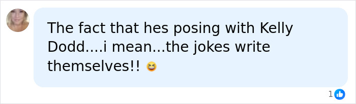 People losing it over Trump's reflecting pool renovator; comment mentions Kelly Dodd.