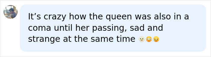 Comment reflecting on Thai queen also being in coma before passing Comment reflecting on Thai queen also being in coma before passing