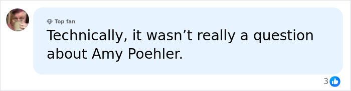 Social media comment clarifying the question Jason Bateman asked Will Arnett about Amy Poehler. Social media comment clarifying the question Jason Bateman asked Will Arnett about Amy Poehler.