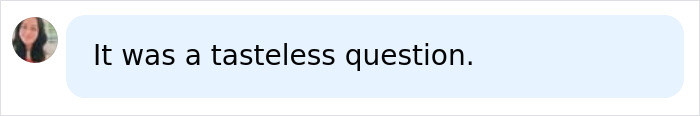 A comment stating that Jason Bateman's question to Will Arnett about Amy Poehler was tasteless. A comment stating that Jason Bateman's question to Will Arnett about Amy Poehler was tasteless.
