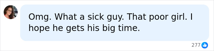 A user comment expressing outrage over a dad's sentence for a disturbing relationship with his daughter.