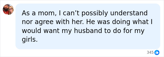 A mom comments on the restroom video, supporting the dad's actions for his girls against a Male Karen. A mom comments on the restroom video, supporting the dad's actions for his girls against a Male Karen.