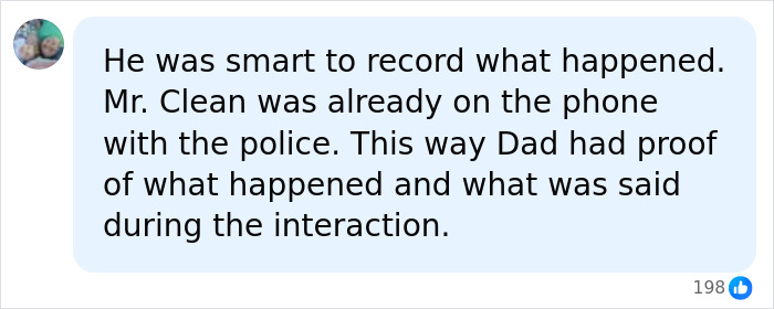 Screenshot of a comment from a Mom Of Girls about the viral restroom video, saying the Dad was smart to record it. Screenshot of a comment from a Mom Of Girls about the viral restroom video, saying the Dad was smart to record it.