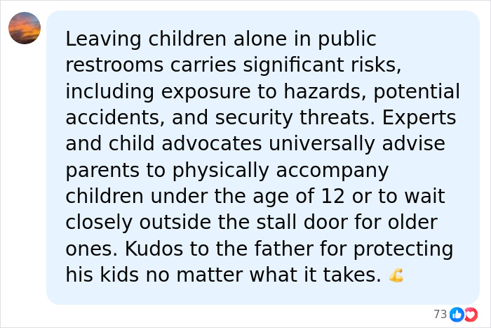 Mom of girls harassed by Male Karen in viral restroom video. Post against dad: leaving children alone in public restrooms carries significant risks. Mom of girls harassed by Male Karen in viral restroom video. Post against dad: leaving children alone in public restrooms carries significant risks.