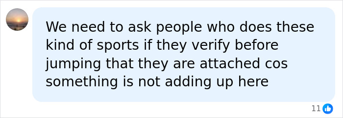 Comment asking about safety verification in rope jumping sports Comment asking about safety verification in rope jumping sports
