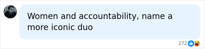 A social media comment about women and accountability, relating to the Lily Phillips Backdoor Challenge and a marriage in shambles.