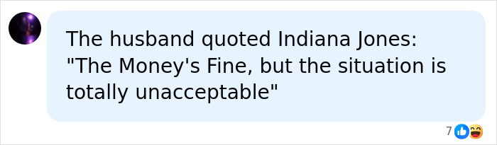 A social media comment quoting Indiana Jones about the Lily Phillips 'Backdoor' Challenge situation.