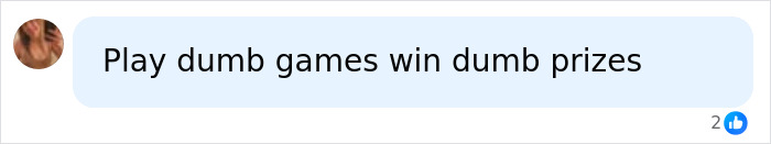 A social media comment suggesting consequences for participating in the Lily Phillips 'Backdoor' Challenge and marriage in shambles.