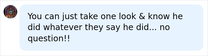 A social media comment speculating on a suspect's involvement in disturbing details related to the mom.