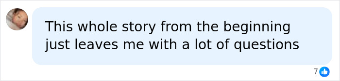 A chat message reading This whole story from the beginning just leaves me with a lot of questions, about the house of horrors details.