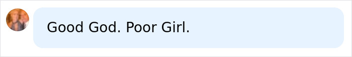 A social media comment reads: Good God. Poor Girl. This relates to the story of a mom who goes into a house of horrors.
