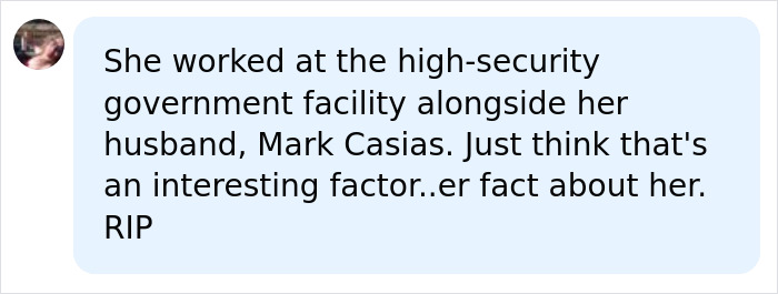 Comment mentioning scientist's work at high-security facility Comment mentioning scientist's work at high-security facility