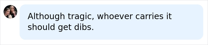 A comment about the tragic IVF mix-up, suggesting the mother implanted with the wrong baby should have dibs.