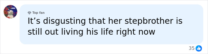 Facebook comment about Anna Kepner case stepbrother