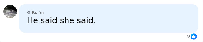 Comment referencing he said she said in Michael Schumacher trial Comment referencing he said she said in Michael Schumacher trial
