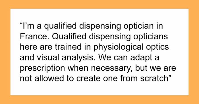 Customer Refuses To Listen To Licensed Optician, Discovers Why Experts Warned Him From The Start