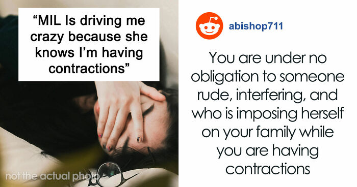 Pregnant Woman Starts Having Contractions, MIL Suddenly Refuses To Leave