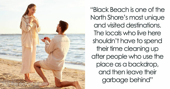 Couple Leaves Behind Fake Petals On Beach After Proposal, Sparks Fury After Photographer Exposes Them