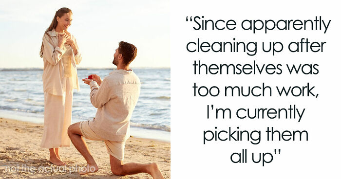 Couple Leaves Behind Fake Petals On Beach After Proposal, Sparks Fury After Photographer Exposes Them