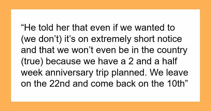 Sis Expects Bro And His Hubby To Cancel Anniversary Trip And Babysit, Gets Brutal After They Refuse
