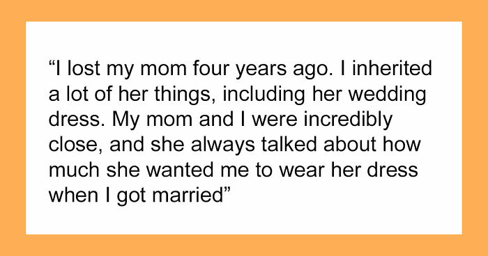 Brother’s Fiancée Throws A Full-Blown Tantrum Over A Dress That’s Not Even Hers