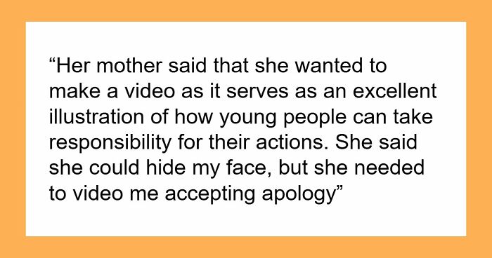 Entitled Mom Stages Daughter’s Apology To Neighbor For Social Media, Livid As He Refuses To Be In It