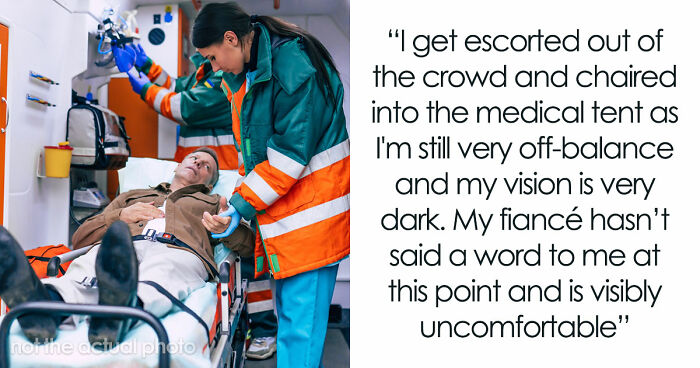 Man Wants To Go Home After Fainting At Concert, Fiancée Tries To Get Closer To The Stage Instead