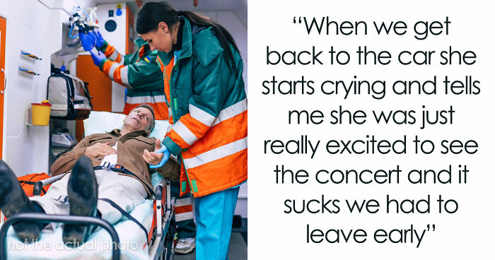 Man Wants To Go Home After Fainting At Concert, Fiancée Tries To Get Closer To The Stage Instead