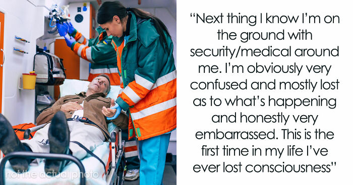 Man Wants To Go Home After Fainting At Concert, Fiancée Tries To Get Closer To The Stage Instead