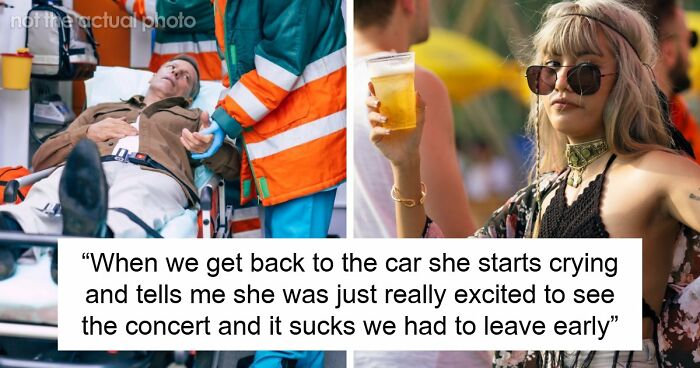 Man Wants To Go Home After Fainting At Concert, Fiancée Tries To Get Closer To The Stage Instead