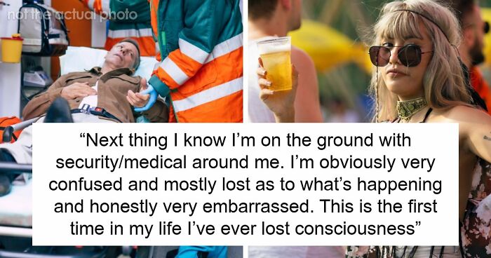 Man Wants To Go Home After Fainting At Concert, Fiancée Tries To Get Closer To The Stage Instead