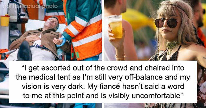 Man Wants To Go Home After Fainting At Concert, Fiancée Tries To Get Closer To The Stage Instead
