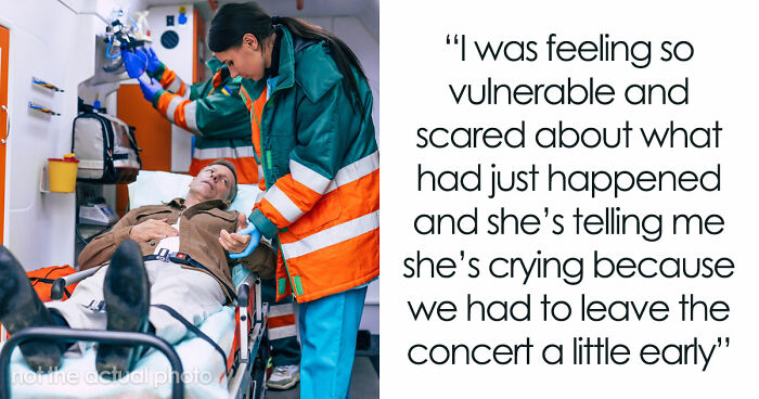Man Wants To Go Home After Fainting At Concert, Fiancée Tries To Get Closer To The Stage Instead