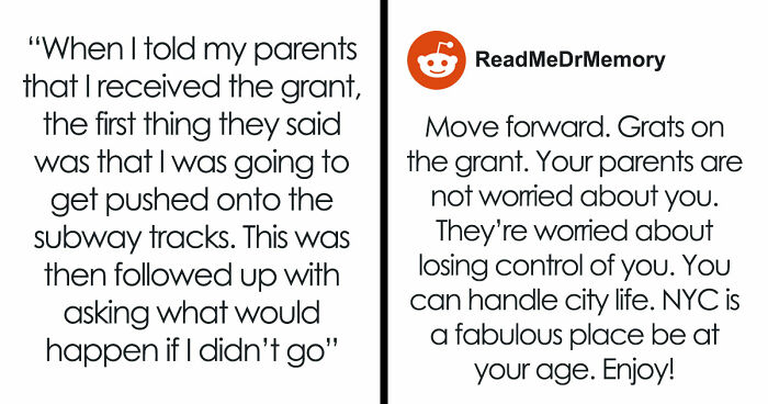 20YO Gets $4K Grant To Go On NYC Research Trip, Worried Parents Threaten To Cut Her Off