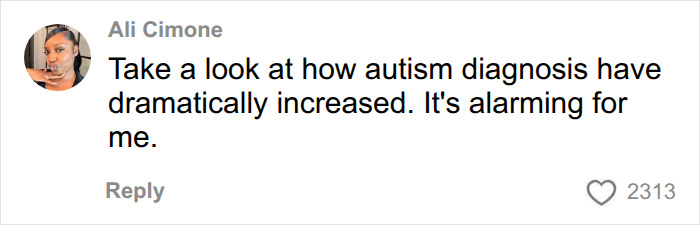 Ali Cimone comments on the alarming increase in autism diagnosis. Ali Cimone comments on the alarming increase in autism diagnosis.