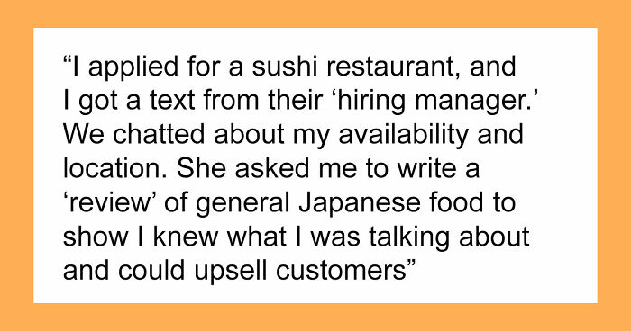 Restaurant Uses Potential Employees For A Scam, Regrets It Dearly