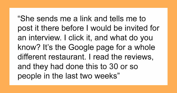 Restaurant Uses Potential Employees For A Scam, Regrets It Dearly