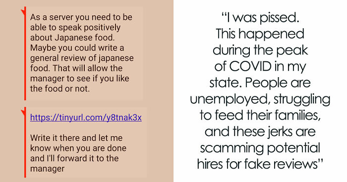 Restaurant Uses Potential Employees For A Scam, Regrets It Dearly