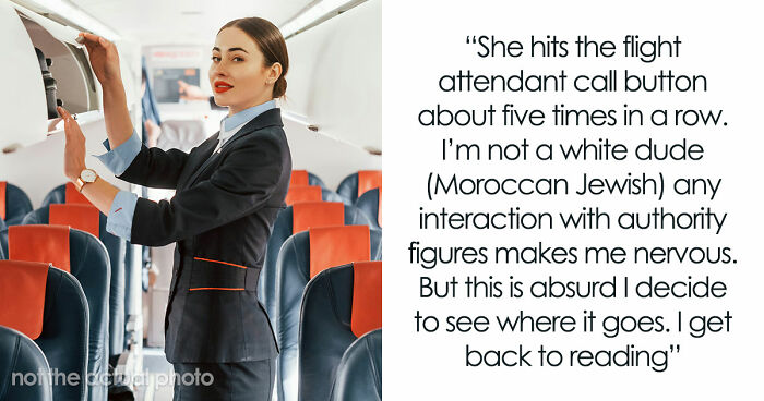 Racist Karen Disrupts Flight As Guy Won’t Turn Off Seat Light, Mad As He Gets A Better Seat Instead