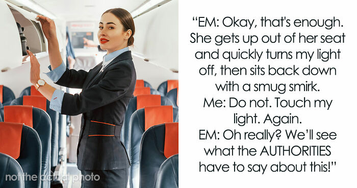 Racist Karen Disrupts Flight As Guy Won’t Turn Off Seat Light, Mad As He Gets A Better Seat Instead